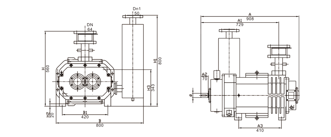 RSP550干式螺杆真空泵