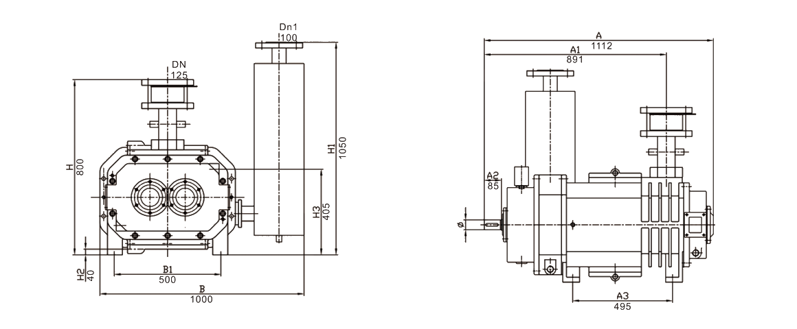 RSP1100干式螺杆真空泵